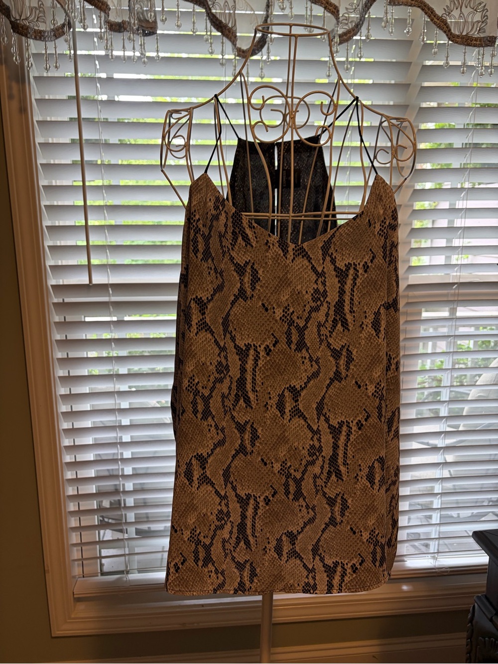 Express Snakeskin Print Top